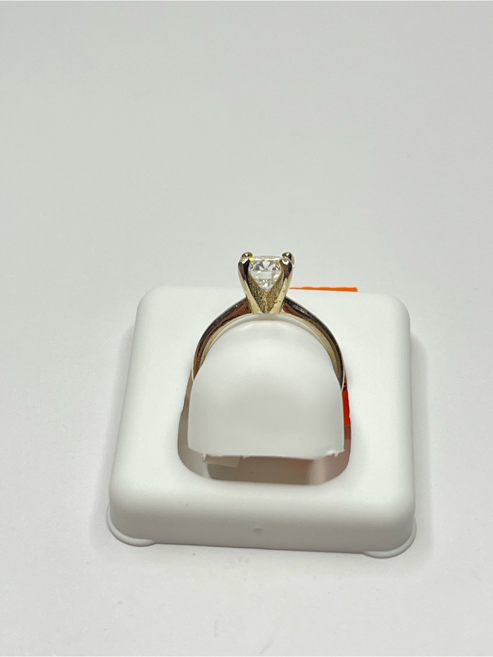 Classic 18k Gold Vermeil Over Solid 925 Sterling Silver with Moissanite - Picture 6 of 12